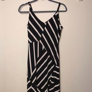 Black and white maxi dress